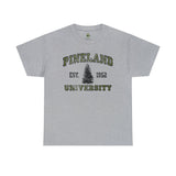 Pineland University Dark Logo Standard Fit Shirt T-Shirt Printify Sport Grey S 