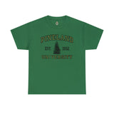 Pineland University Dark Logo Standard Fit Shirt T-Shirt Printify Turf Green S 