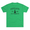 Pineland University Dark Logo Triblend Athletic Shirt T-Shirt Printify L Tri-Blend Envy 