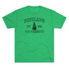 Pineland University Dark Logo Triblend Athletic Shirt T-Shirt Printify L Tri-Blend Envy 