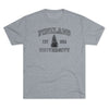 Pineland University Dark Logo Triblend Athletic Shirt T-Shirt Printify L Tri-Blend Premium Heather 