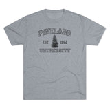 Pineland University Dark Logo Triblend Athletic Shirt T-Shirt Printify L Tri-Blend Premium Heather 