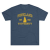Pineland University Triblend Athletic Shirt T-Shirt Printify Tri-Blend Indigo L 