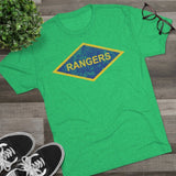 Rangers Diamond Triblend Athletic Shirt T-Shirt Printify 