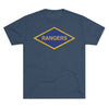 Rangers Diamond Triblend Athletic Shirt T-Shirt Printify Tri-Blend Indigo S 