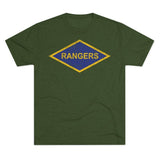 Rangers Diamond Triblend Athletic Shirt T-Shirt Printify Tri-Blend Military Green S 