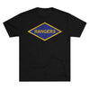 Rangers Diamond Triblend Athletic Shirt T-Shirt Printify Tri-Blend Vintage Black S 
