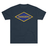 Rangers Diamond Triblend Athletic Shirt T-Shirt Printify Tri-Blend Vintage Navy S 