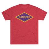 Rangers Diamond Triblend Athletic Shirt T-Shirt Printify Tri-Blend Vintage Red S 