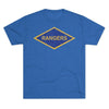 Rangers Diamond Triblend Athletic Shirt T-Shirt Printify Tri-Blend Vintage Royal S 