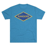 Rangers Diamond Triblend Athletic Shirt T-Shirt Printify Tri-Blend Vintage Turquoise L 
