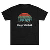 Retro Camp Mackall Nature Walk Team Triblend Athletic Shirt T-Shirt Printify Tri-Blend Vintage Black M 