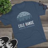 Retro Cole Range Adventure Campground Triblend Athletic Shirt T-Shirt Printify 