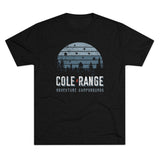 Retro Cole Range Adventure Campground Triblend Athletic Shirt T-Shirt Printify Tri-Blend Vintage Black M 