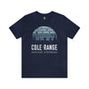 Retro Cole Range Athletic Fit Short Sleeve Tee T-Shirt Printify M Navy 