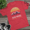 Retro Kunar Province Hiking Club Triblend Athletic Shirt T-Shirt Printify 