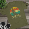 Retro Mott Lake Fun in the Sun Triblend Athletic Shirt T-Shirt Printify 