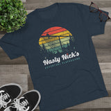 Retro Nasty Nick's Adventure Playground Triblend Athletic Shirt T-Shirt Printify 