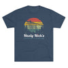 Retro Nasty Nick's Adventure Playground Triblend Athletic Shirt T-Shirt Printify Tri-Blend Indigo M 