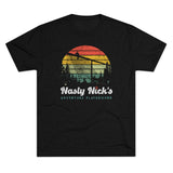 Retro Nasty Nick's Adventure Playground Triblend Athletic Shirt T-Shirt Printify Tri-Blend Vintage Black M 