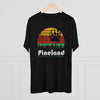 Retro Pineland Resistance Forces Triblend Athletic Shirt T-Shirt Printify 