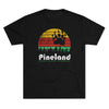 Retro Pineland Resistance Forces Triblend Athletic Shirt T-Shirt Printify Tri-Blend Vintage Black S 