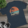 Retro Santa Rosa Tropical Island Triblend Athletic Shirt T-Shirt Printify 