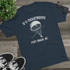 Retro US Paratroops Fort Bragg Triblend Athletic Shirt T-Shirt Printify 