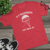 Retro US Paratroops Fort Bragg Triblend Athletic Shirt T-Shirt Printify 