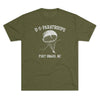 Retro US Paratroops Fort Bragg Triblend Athletic Shirt T-Shirt Printify Tri-Blend Military Green M 