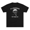 Retro US Paratroops Fort Bragg Triblend Athletic Shirt T-Shirt Printify Tri-Blend Vintage Black M 