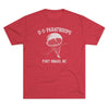 Retro US Paratroops Fort Bragg Triblend Athletic Shirt T-Shirt Printify Tri-Blend Vintage Red M 