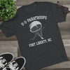 Retro US Paratroops Fort Liberty Triblend Athletic Shirt T-Shirt Printify 