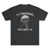 Retro US Paratroops Fort Liberty Triblend Athletic Shirt T-Shirt Printify Tri-Blend Vintage Black M 