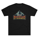 Retro Yonah Mountain Knot Typing and Hiking Team Triblend Athletic Shirt T-Shirt Printify 