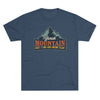 Retro Yonah Mountain Knot Typing and Hiking Team Triblend Athletic Shirt T-Shirt Printify Tri-Blend Indigo M 