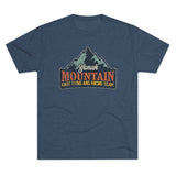 Retro Yonah Mountain Knot Typing and Hiking Team Triblend Athletic Shirt T-Shirt Printify Tri-Blend Indigo M 