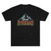 Retro Yonah Mountain Knot Typing and Hiking Team Triblend Athletic Shirt T-Shirt Printify Tri-Blend Vintage Black M 