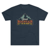 Retro Yonah Mountain Knot Typing and Hiking Team Triblend Athletic Shirt T-Shirt Printify Tri-Blend Vintage Navy M 