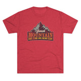 Retro Yonah Mountain Knot Typing and Hiking Team Triblend Athletic Shirt T-Shirt Printify Tri-Blend Vintage Red M 