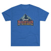 Retro Yonah Mountain Knot Typing and Hiking Team Triblend Athletic Shirt T-Shirt Printify Tri-Blend Vintage Royal M 