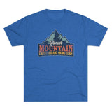 Retro Yonah Mountain Knot Typing and Hiking Team Triblend Athletic Shirt T-Shirt Printify Tri-Blend Vintage Royal M 