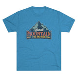 Retro Yonah Mountain Knot Typing and Hiking Team Triblend Athletic Shirt T-Shirt Printify Tri-Blend Vintage Turquoise M 