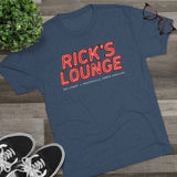 Rick's Lounge Hay Street Fayetteville Triblend Athletic Shirt T-Shirt Printify 