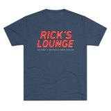 Rick's Lounge Hay Street Fayetteville Triblend Athletic Shirt T-Shirt Printify S Tri-Blend Indigo 