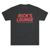 Rick's Lounge Hay Street Fayetteville Triblend Athletic Shirt T-Shirt Printify S Tri-Blend Vintage Black 
