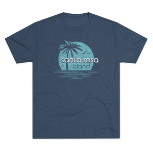 Santa Rosa Island Triblend Athletic Shirt T-Shirt Printify Tri-Blend Indigo M 