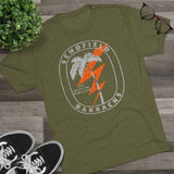 Schofield Barracks Tropical Paradise Distressed - Triblend Athletic Shirt T-Shirt Printify 