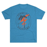 Schofield Barracks Tropical Paradise Distressed - Triblend Athletic Shirt T-Shirt Printify Tri-Blend Vintage Turquoise L 