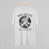 Smoke Bomb Hill Mold Inspection Distressed Insignia - Triblend Athletic Shirt T-Shirt Printify 